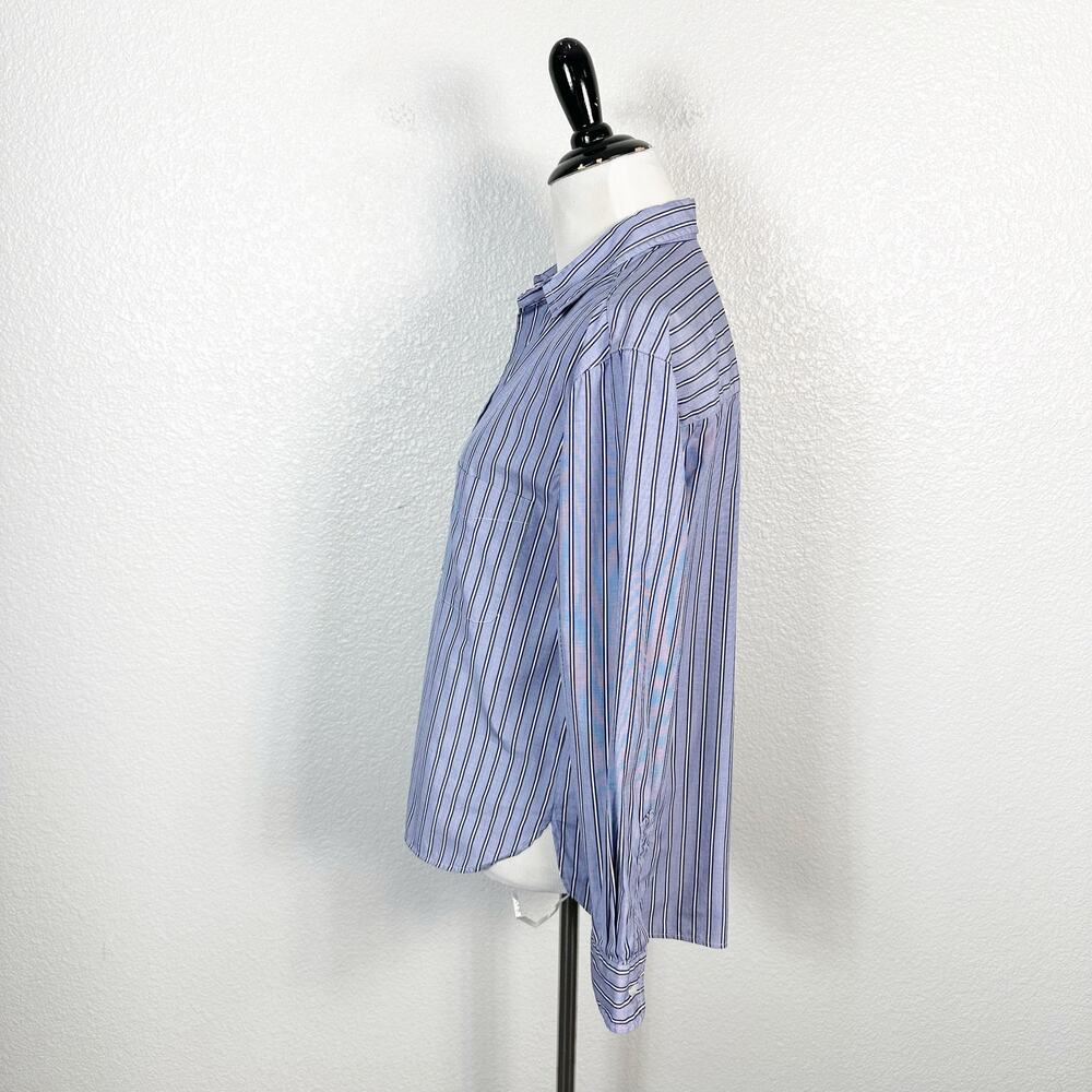 Frank & Eileen Womens SIlvio Untuckable Button-Up Striped Shirt Size Small - Picture 8 of 14
